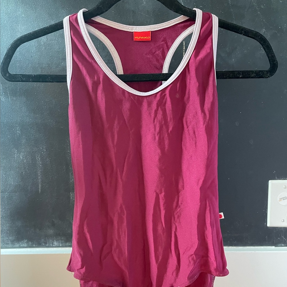 Burgundy Yumiko Leotard